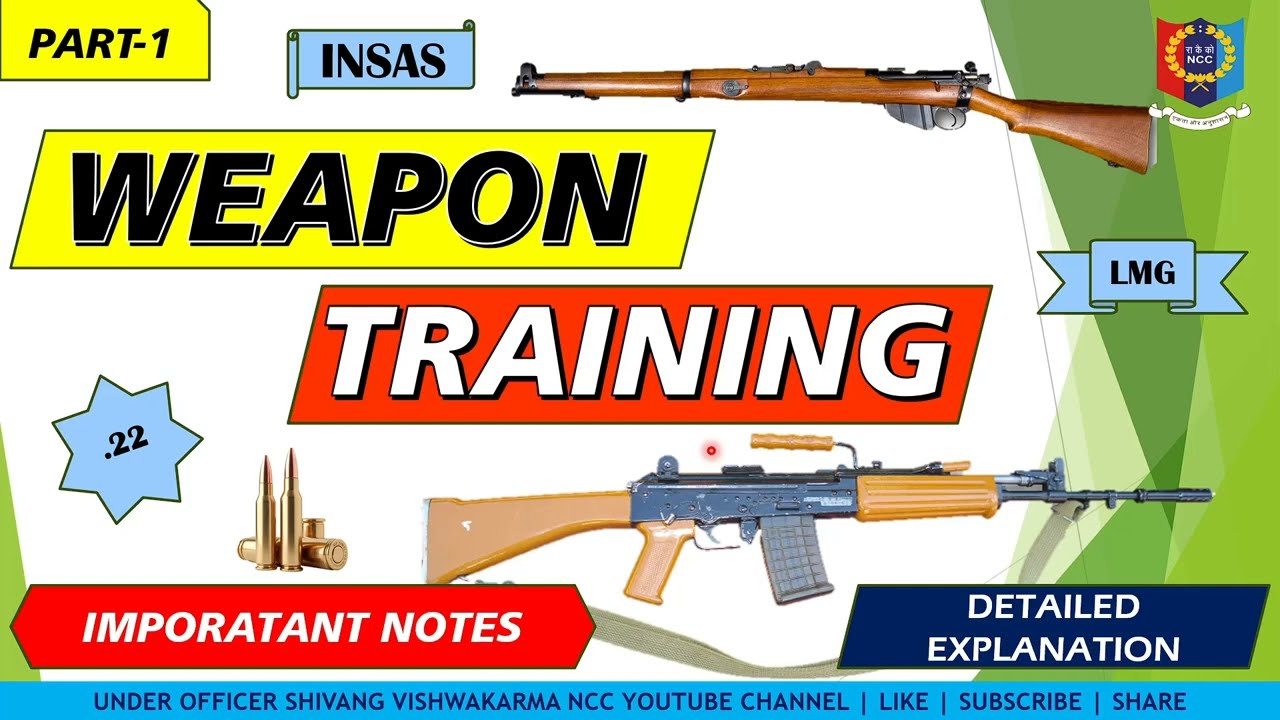 Weapon Training | PART-1 | .22 Rifle | NCC | Detailed Explanation