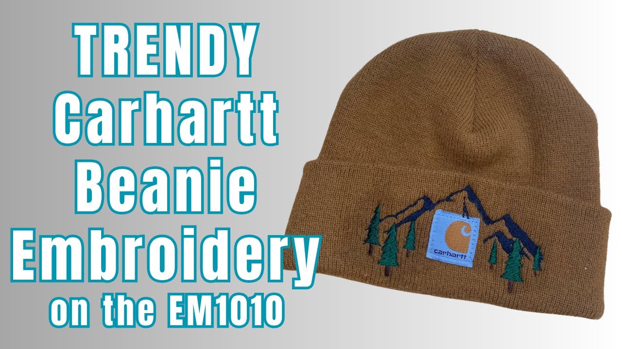 Урок по вышивке шапки-манжеты Trendy Carhartt | Вышивка на шапке EM1010