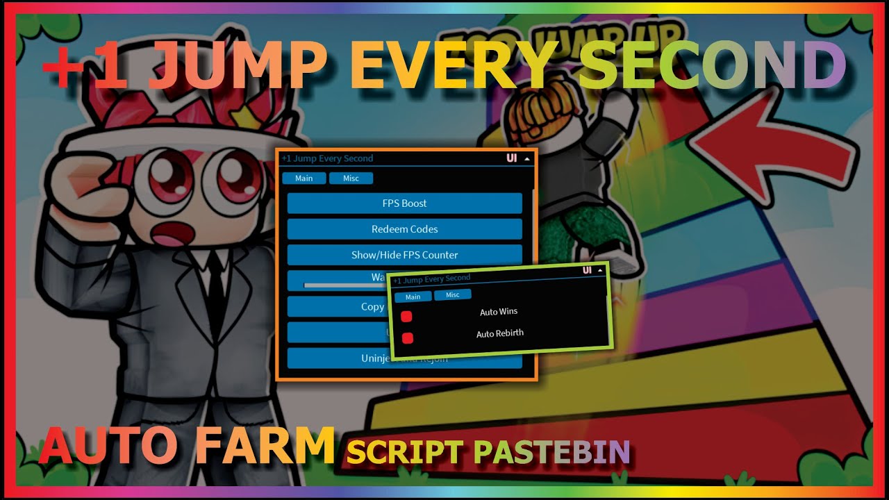 +1 JUMP EVERY SECOND Script Pastebin 2022 AUTO FARM | AUTO REBIRTH (INSTANT)