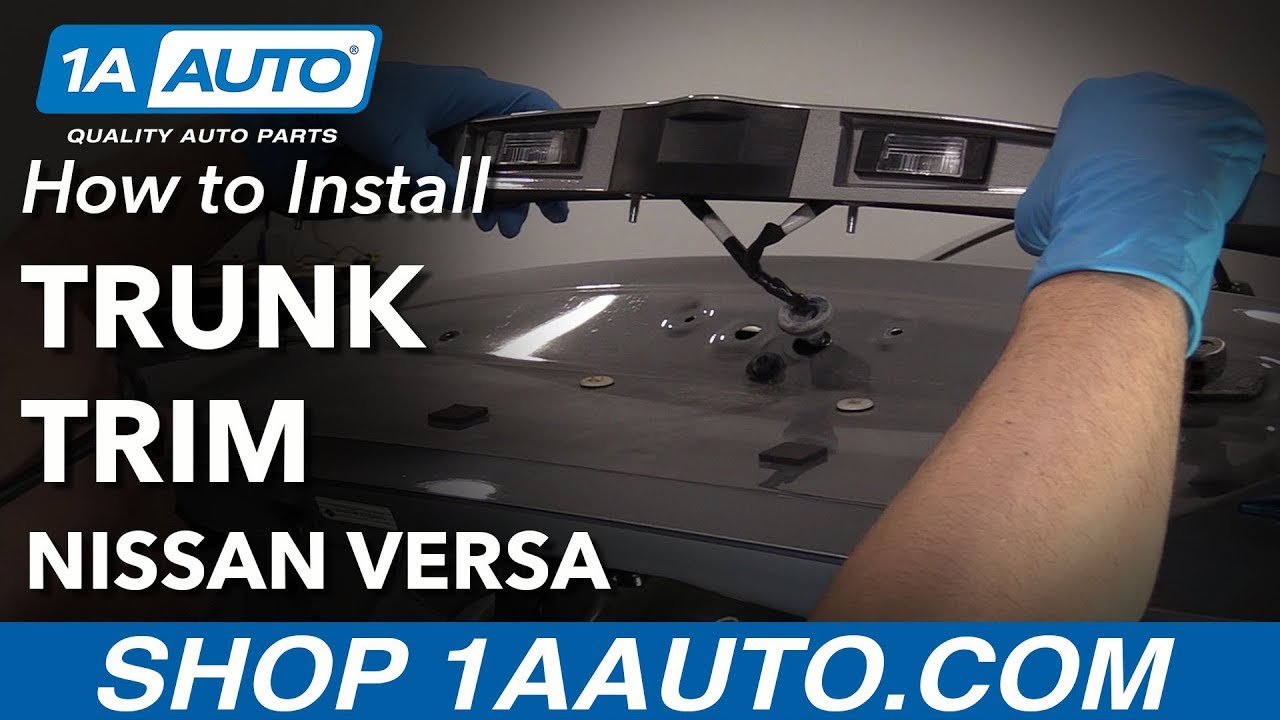 How To Remove Trunk Applique Trim 12-19 Nissan Versa
