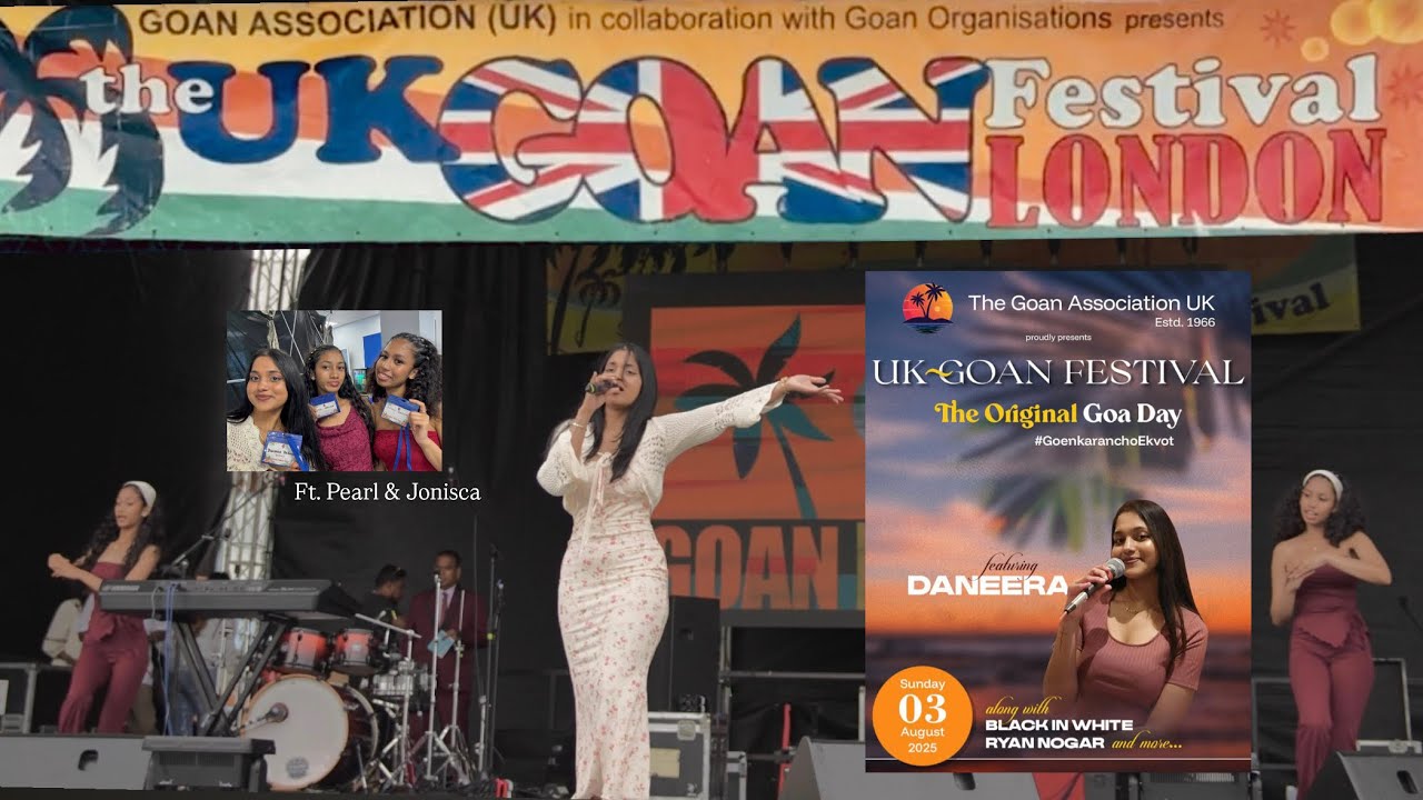 UK Goan Festival | Original Goa Day🌴🧡🇬🇧(03.08.25) - live performance by daneera