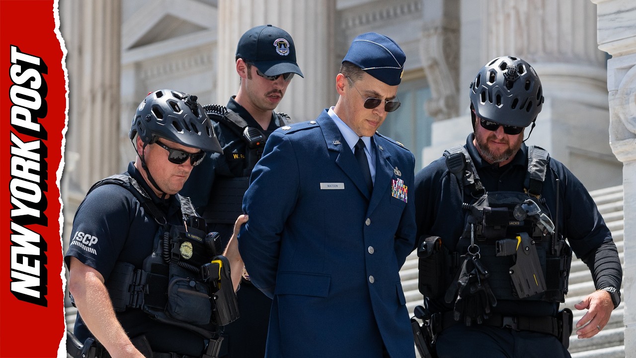 Active Duty Air Force Major Jason Watson Arrested at Capitol Calling for Trump Impeachment