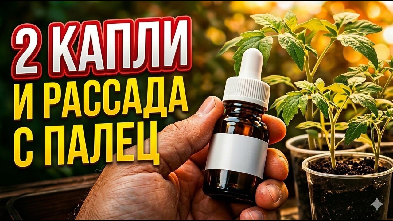 ЭЛИКСИР для РАССАДЫ из кухни,  от которого СТЕБЛИ ТОЛСТЕЮТ на глазах.
