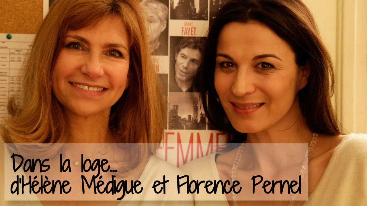 Dans la loge d'Hélène Médigue et Florence Pernel