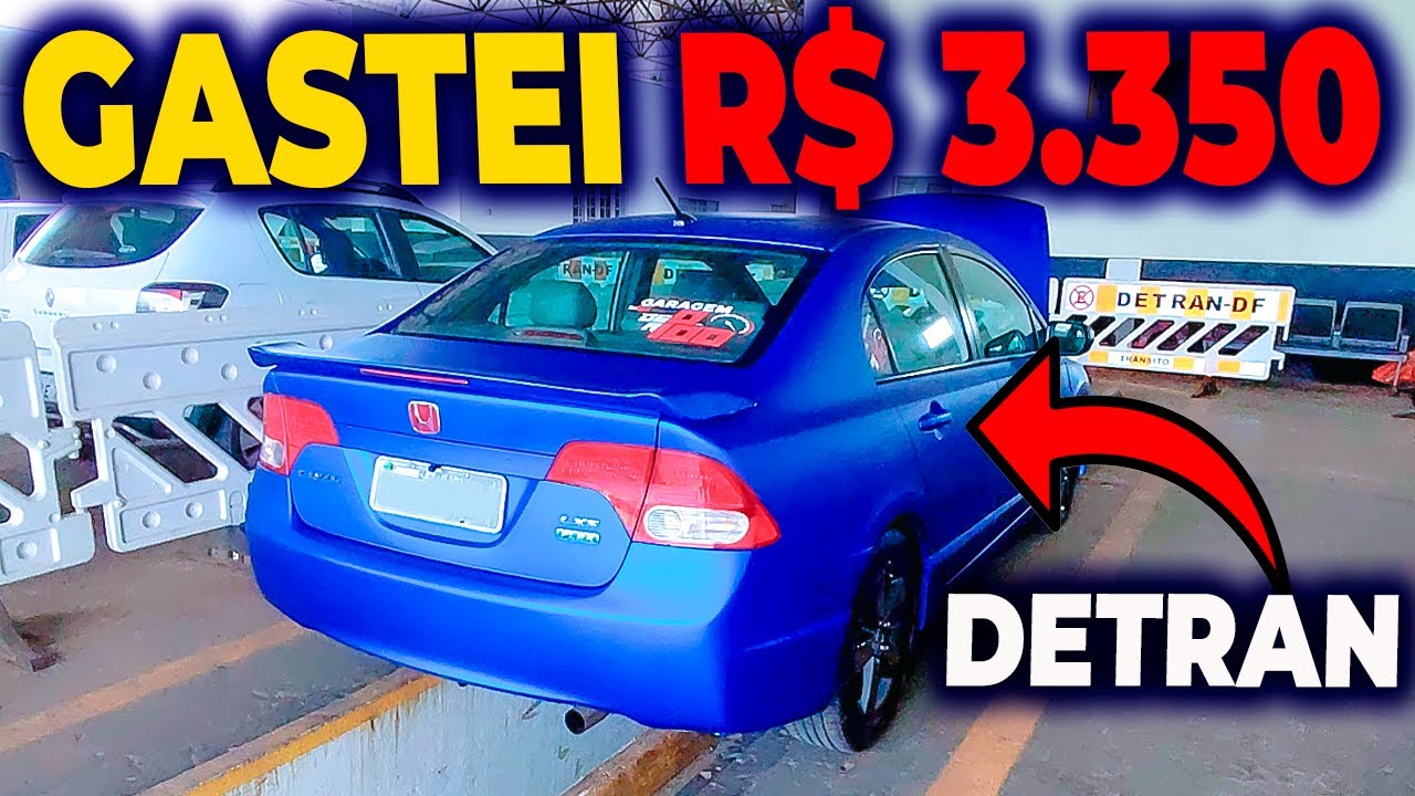 🔥🚘COMO MUDAR A COR DO CARRO NO DOCUMENTO DO DETRAN - NEW CIVIC G8 ENVELOPADO DE AZUL - PASSO A PASSO