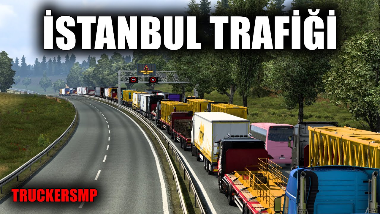 BU OYUNDA İLK DEFA BÖYLE TRAFİK GÖRDÜM !! TRUCKERSMP - ETS2MP DÜNYA REKORU TRAFİK !!