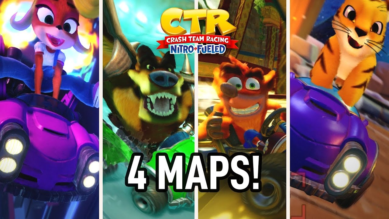 Crash Team Racing: Nitro Fueled Gameplay | FOUR DIFFERENT TRACKS!