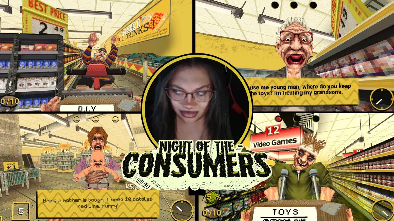 I Got a Job At a Supermarket AND I KNOCKED SOMEONES GRANNY OUT... [Night Of The Consumers]