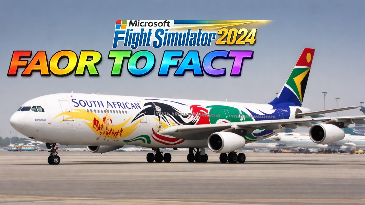 🔥 MSFS 2024 LIVE | Airbus A340 FAOR (Johannesburg) ➜ FACT (Cape Town) | VATSIM Real ATC South Africa