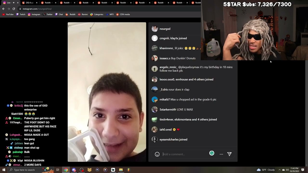 PlaqueBoyMax Reacts To Nour IG Live