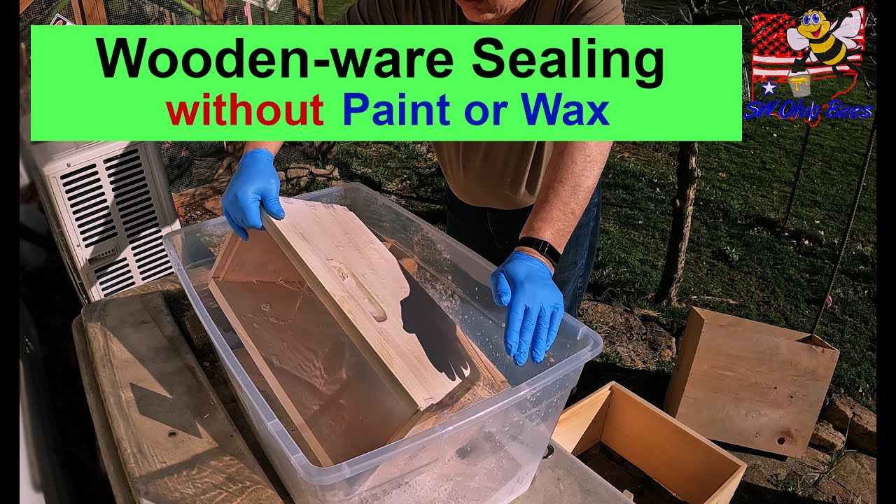Woodenware Sealing without Paint or Wax Dipping
