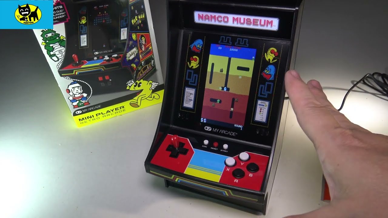 Игровой автомат My Arcade Mini Player 10 дюймов: 20 встроенных игр, полностью играбельный, Pac-Ma...