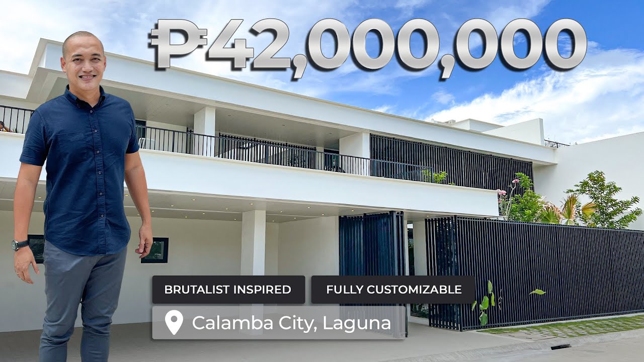House Tour 188 | Brutalist Inspired Home for sale in Calamba, Laguna