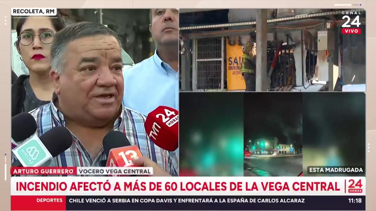 AHORA | INCENDIO AFECTÓ A MÁS DE 60 LOCALES DE LA VEGA CENTRAL