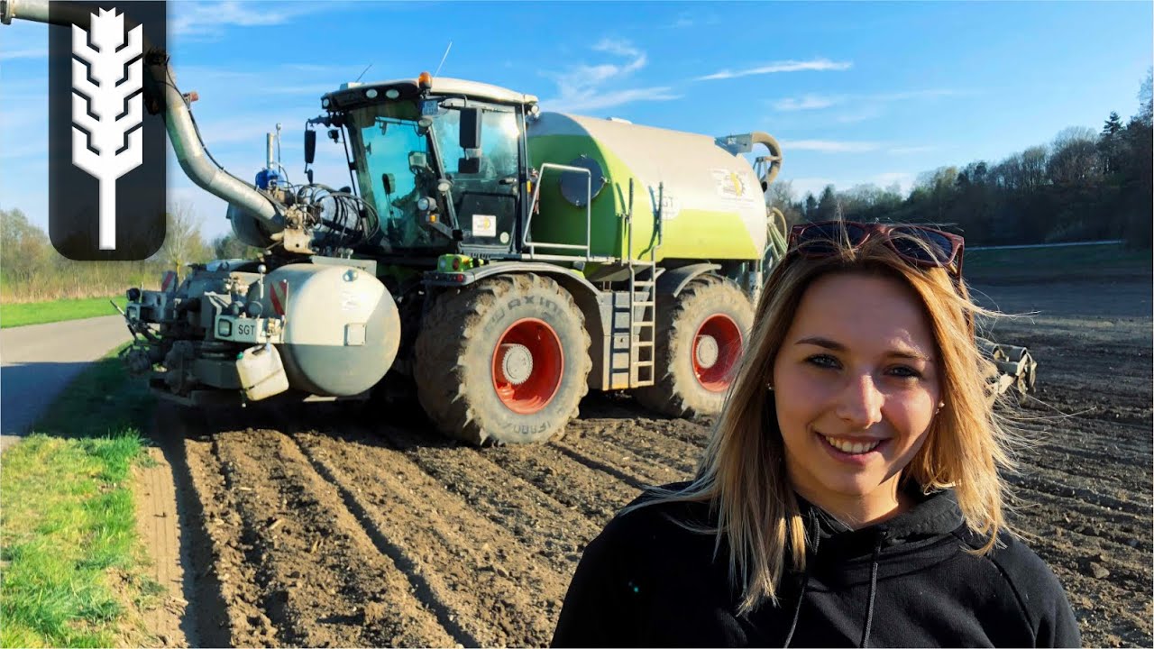 ALINAS LANDLEBEN - Girlpower - Gülle fahren - Claas Xerion - John Deere