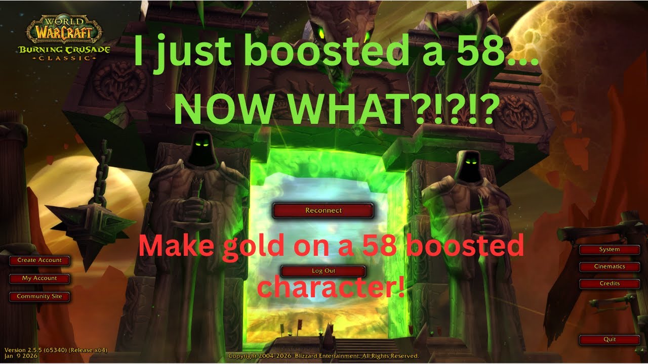 How to make Massive gold as a TBC boosted Character.