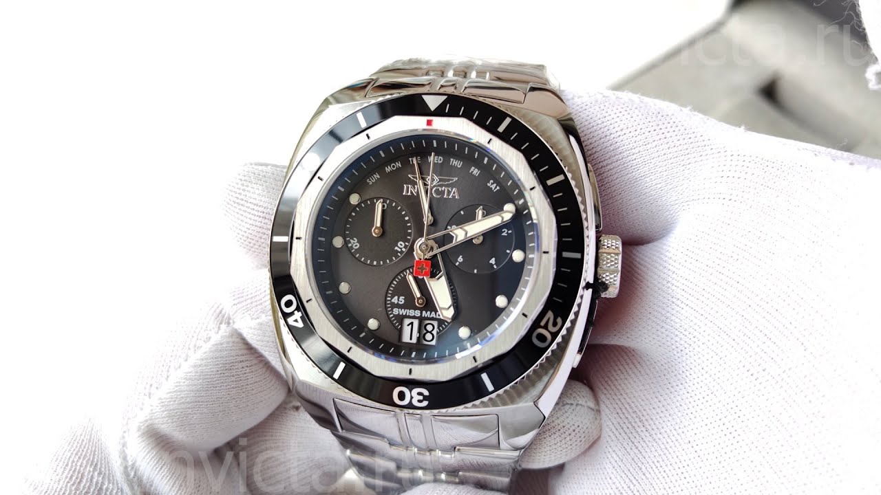 Invicta Swiss Made 44758 Men's Watch | Крупные Швейцарские Мужские Часы Инвикта с Хронографом