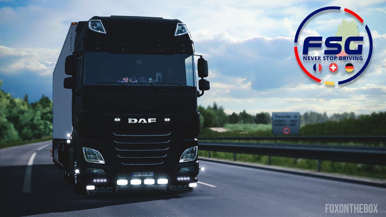 FSG Alsace v1.0 - France Switzerland Germany Map 1:1 Scale | Euro Truck Simulator 2 Mod
