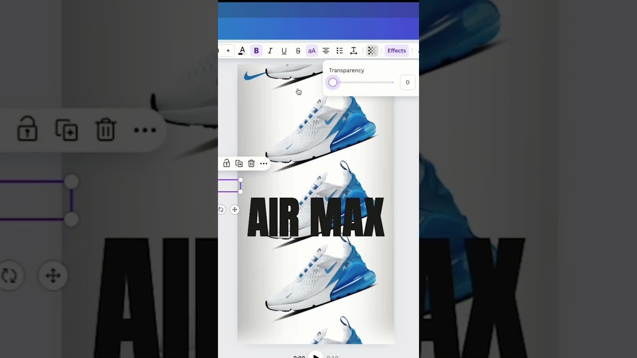 Nike Sneaker Promo | Motion Graphic Ad Made in Canva (Tutorial)