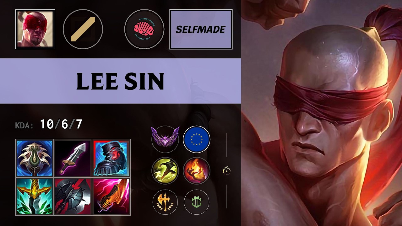 (TWIS Selfmade) Lee Sin Mid vs Diana - EUW Master Patch 26.16