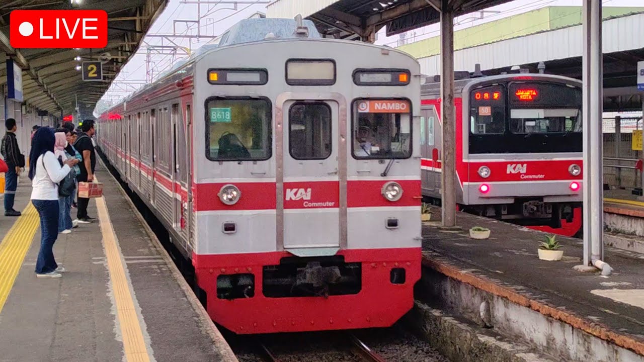 🔴 NAIK KERETA TERTUA KE JALUR NAMBO !! Trip Sore KRL COMMUTER LINE NAMBO JAKARTA TOKYU 8500 SERIES