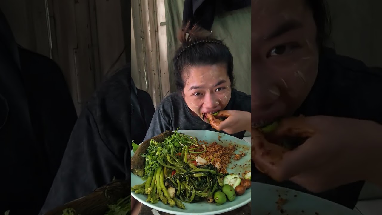 ငပိရည်နဲ့ ထမင်းစပ်စပ်လေးနယ်ပြီး တို့စရာအစုံနဲ့ထမင်းစားမယ် - ပအို့မ