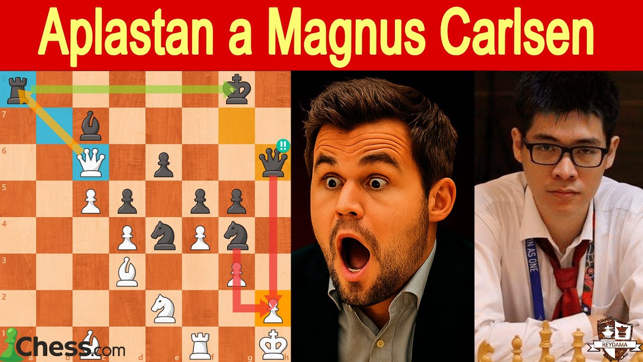 Aplastan a Magnus Carlsen y le Quitan Ser Campeón! Carlsen Vs Tuan Minh Le