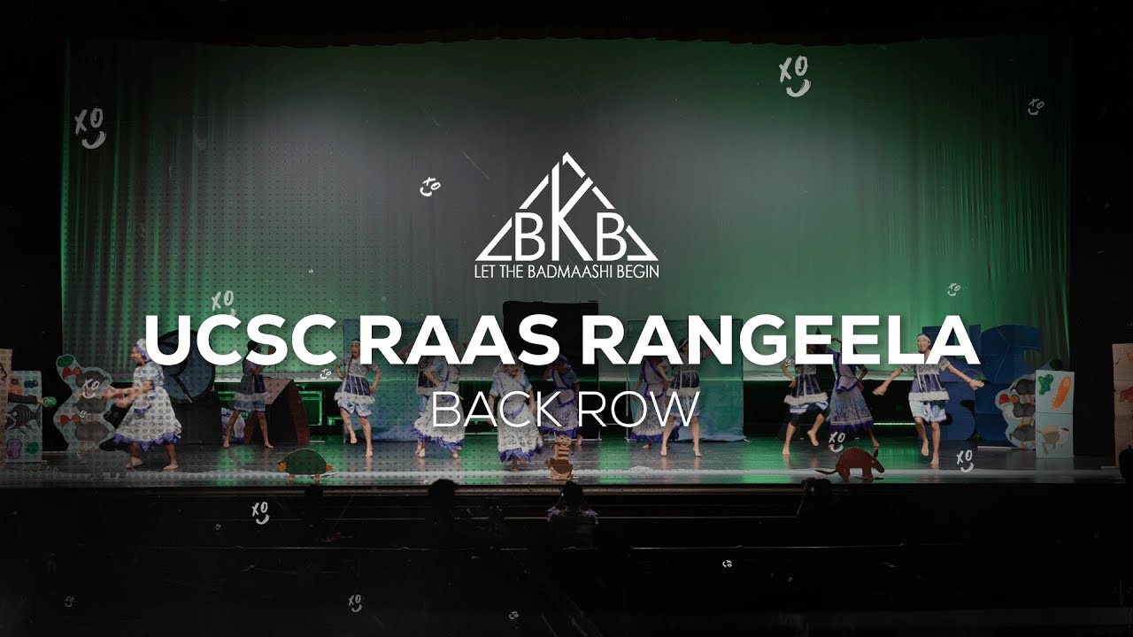 UCSC Raas Rangeela | Back Row | Blacksburg Ki Badmaashi 2026 | Groove with XO
