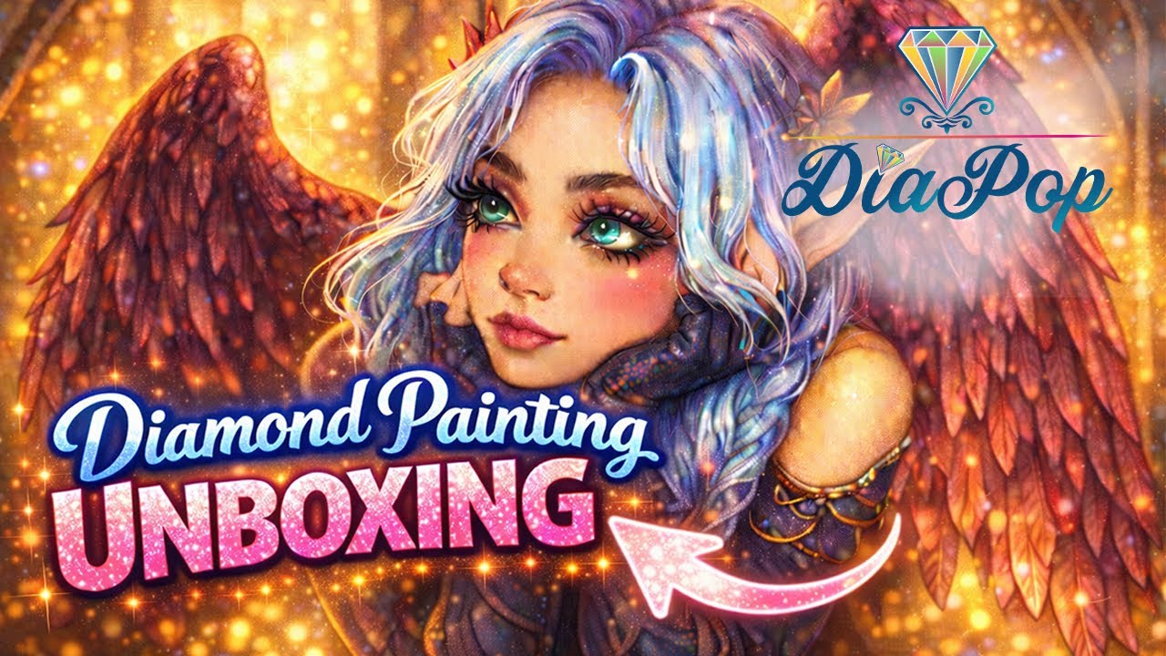 DIAPOP UNBOXING 😍☀️ - Angel in Exile ❤️ DIAMOND PAINTING 
