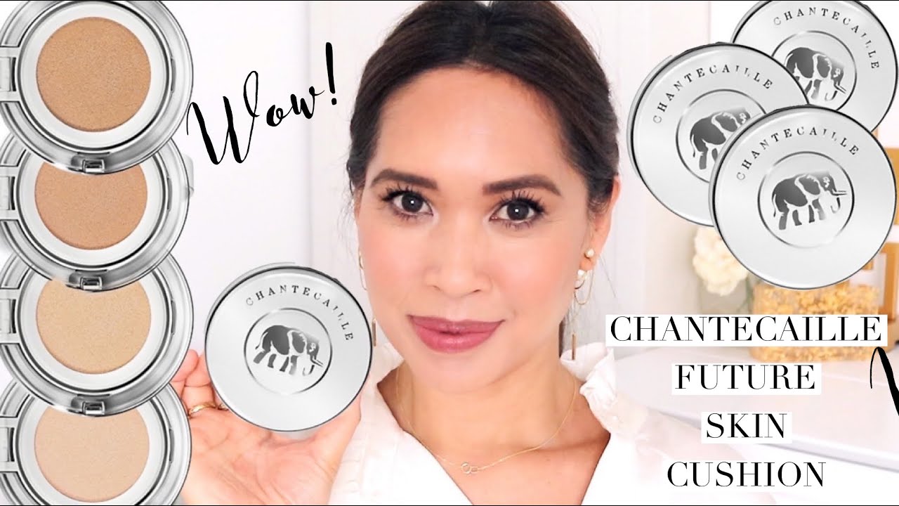 ✨NEW✨CHANTECAILLE FUTURE SKIN CUSHION✨4 SHADES 🙌🏼AURA,ALABASTER,VANILLA,NUDE & COMPARISON SWATCHES✨
