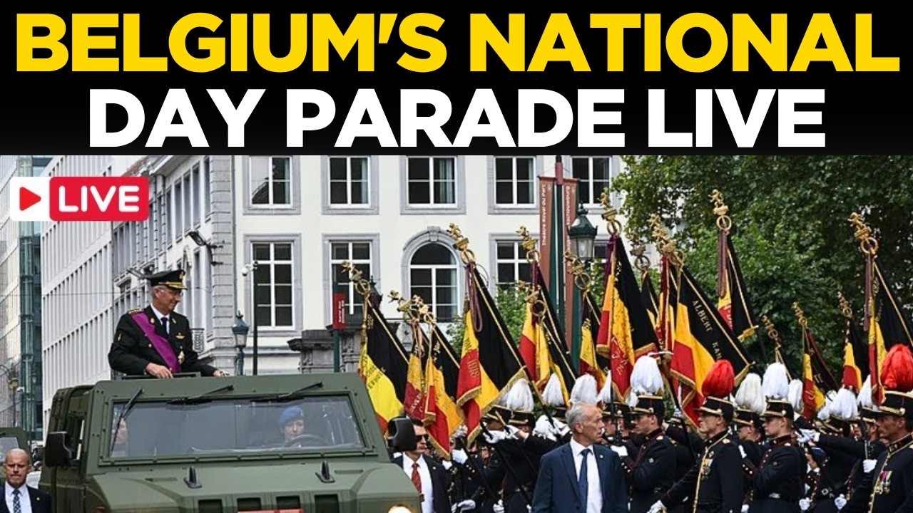 BELGIUM NATIONAL DAY LIVE | Grand Military Parade in Brussels | Belgium Royal Military | World News