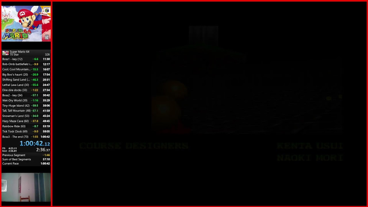 Super Mario 64 - 70 stars  for sub hour