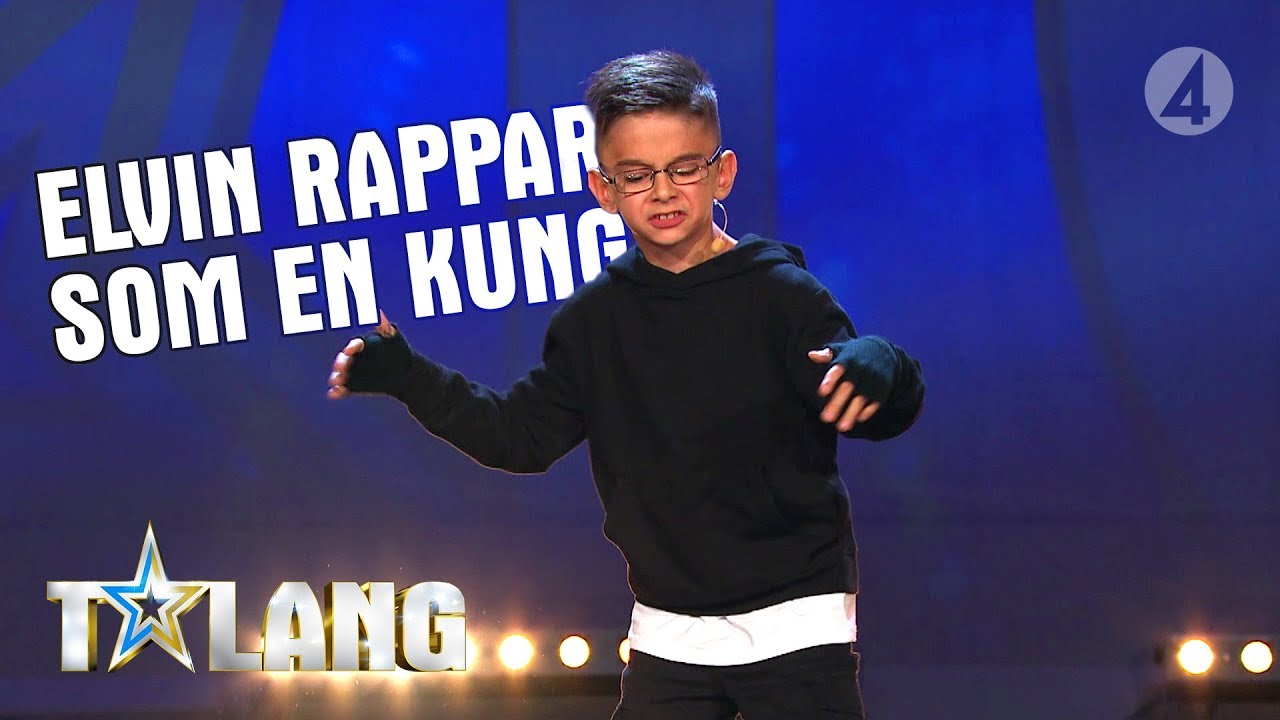 8-åriga Elvin är kung när han levererar sin rap