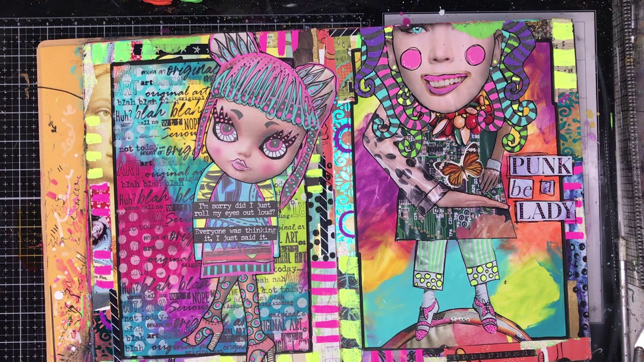 Collage Fundamentals: Using dylusions collage sheets