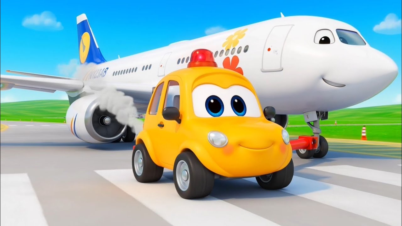 Airport Vehicles for Kids 🚨 Airplane, Fire Truck, Bus | Kids Mania 101