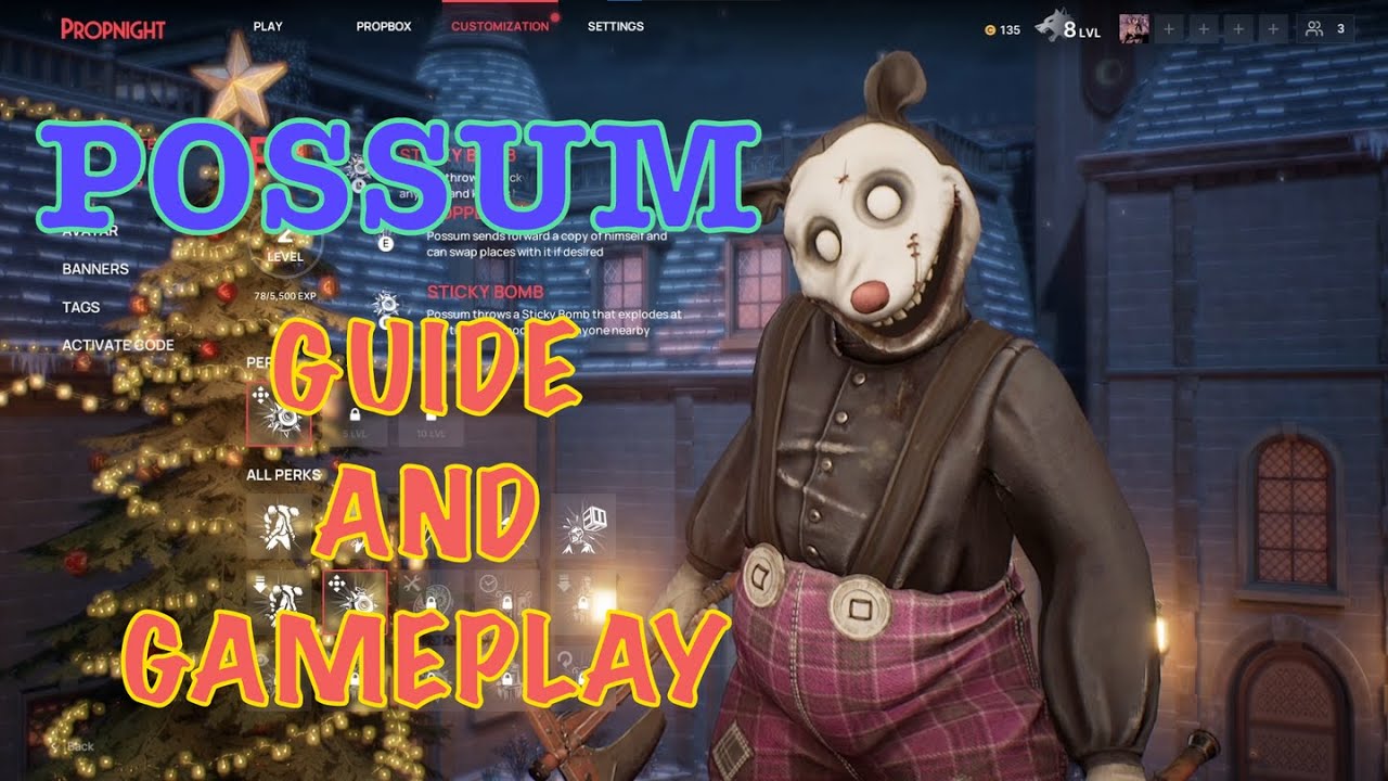 Propnight NEW Killer Possum! Killer Guide and Gameplay!