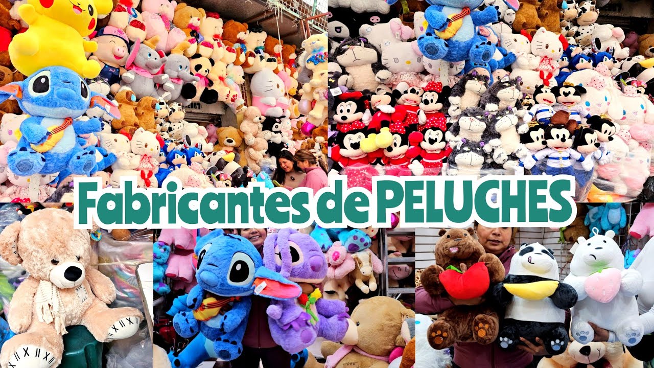 Nueva Tienda 🧸 Peluches GIGANTES / PEQUEÑOS de personajes de moda | Fabricantes Mexicanos en CDMX