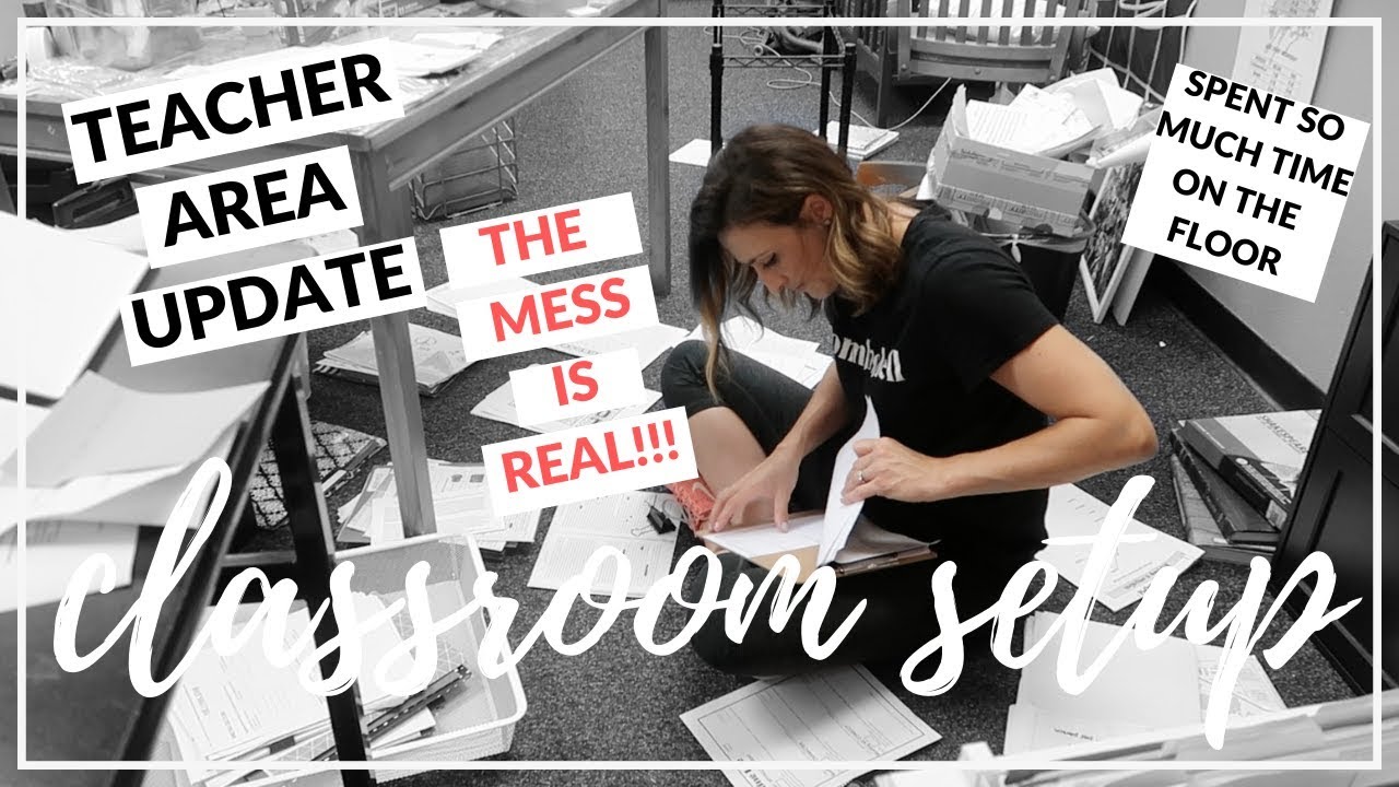 TEACHER AREA & DIY STANDING DESK | Classroom Setup 2019 Part 2 | High School Teacher