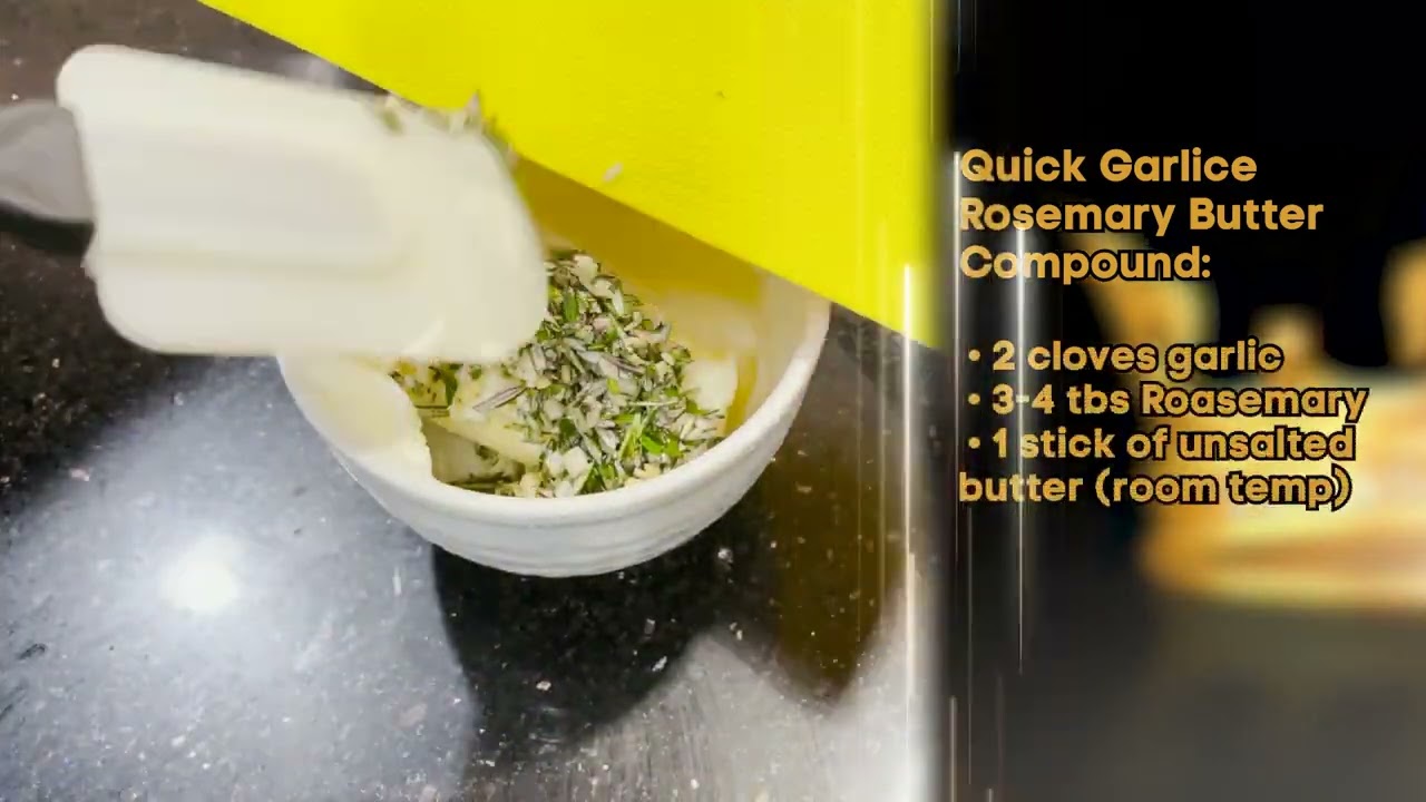 Quick garlic rosemary butter compound