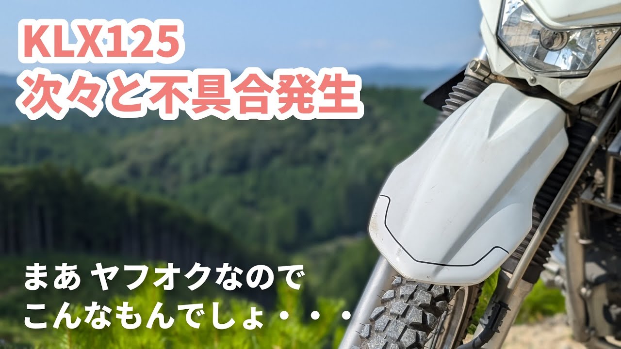 ヤフオクで買ったKLX125★次々と不具合が起きる・・・。