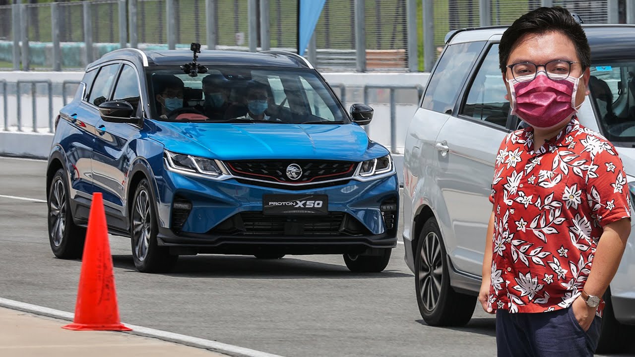 Proton X50 AEB and FCW test - Autonomous Emergency Braking and warning