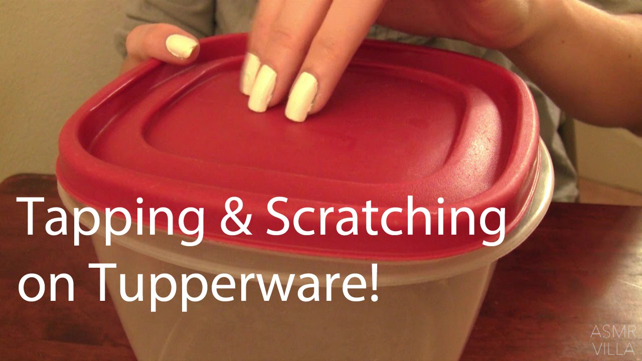 ASMR * Tapping & Scratching * Theme: Tupperware Sounds * Fast Tapping * No Talking * ASMRVilla