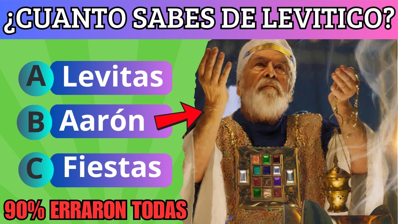 Explora Levítico: Respuestas Poderosas a 30 Preguntas Bíblicas | Quiz Bíblico