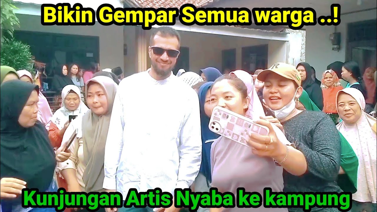 Bikin Gempar Semua Warga Kampung..! Kedatangan Artis Indonesia Kunjungan Kampanye Kp Cibogo