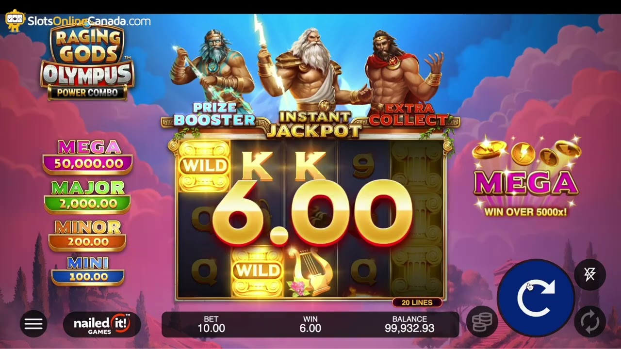 Raging Gods: Olympus Power Combo Slot -  25 Spin Experience