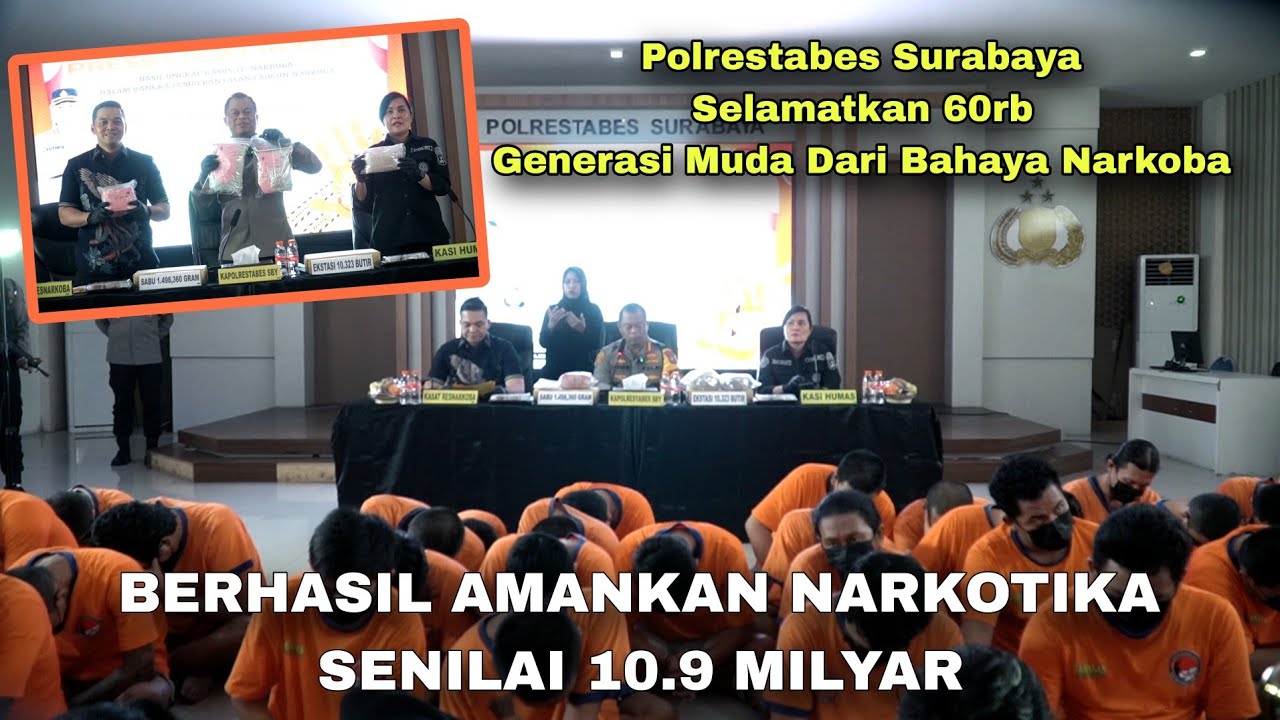 N4rkotik4 Senilai 10,9 Milyar diamankan, 60 Ribu Generasi Muda Berhasil Terhindar Bahaya N4rk0ba