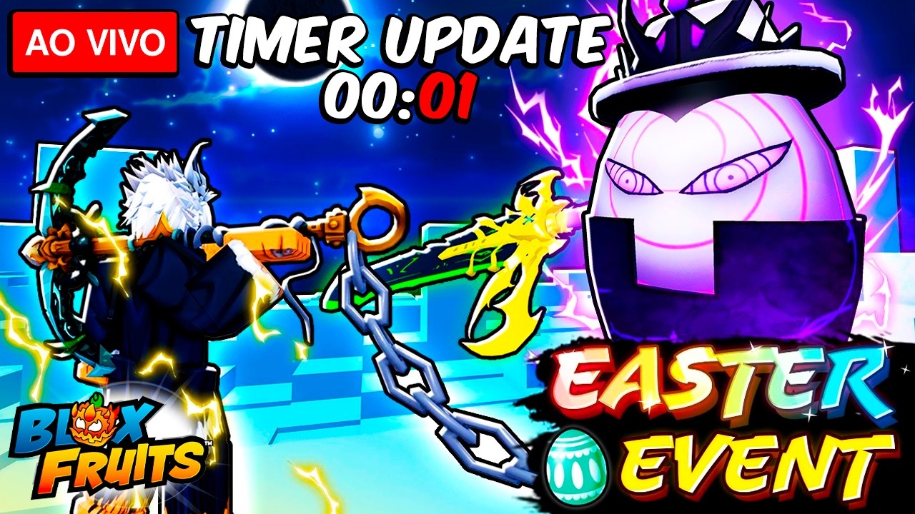 AGORA! NOVA UPDATE de P&Aacute;SCOA no BLOX FRUITS! 🐰