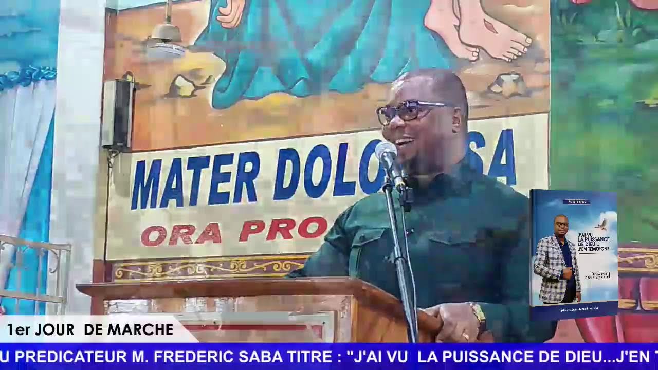 1er JOUR  DE MARCHE SPIRITUELLE POUR DEDICACE DU LIVRE DU PREDICATEUR M. FREDERIC SABA