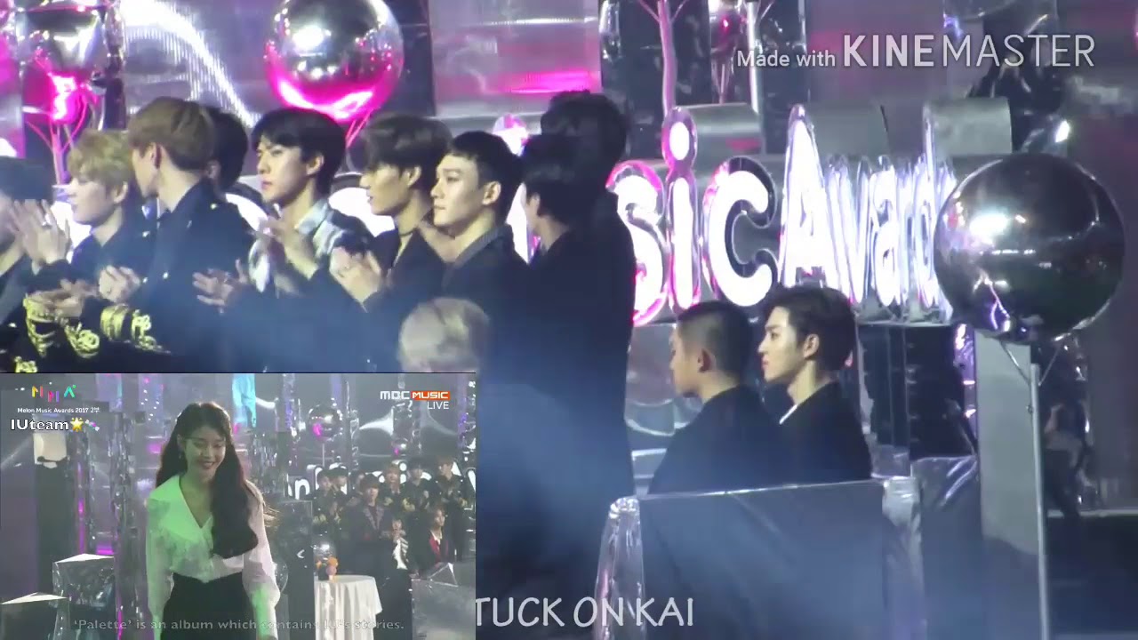 Exo react to IU ( Album Of The Year )