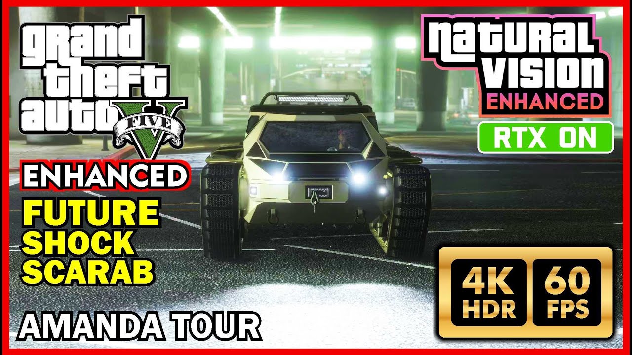 GRAND THEFT AUTO V Natural Vision Enhanced - SHOCK SCARAB Ray Tracing Graphics [RTX PC 4K 60FPS HDR]